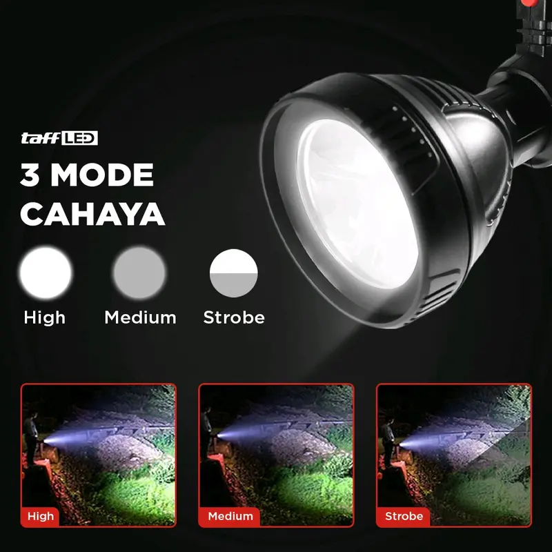 SENTER LED CREE XPE TAHAN AIR RECHARGEABLE 3 MODE JARAK JAUH POCKETMAN Usb Baterai 3