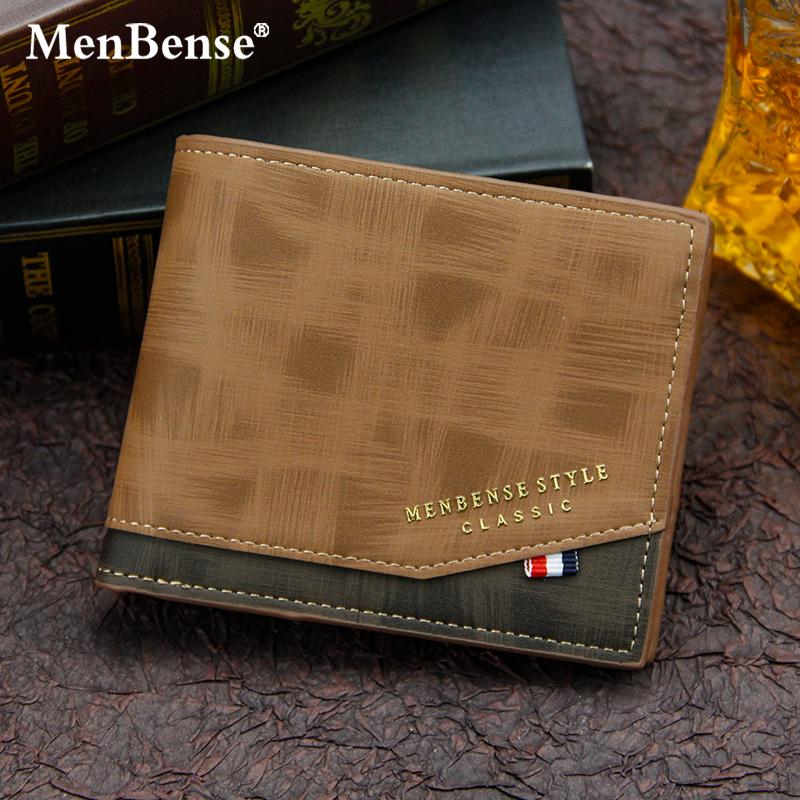  Ví Nam Thiết Kế Kẻ Sọc Phong Cách Mới Sức Chứa Lớn Ví Đựng Tiền Xu Và Thẻ Gấp Gọn Đa Năng Làm Bằng Da PU Ví Có Khóa Kéo 