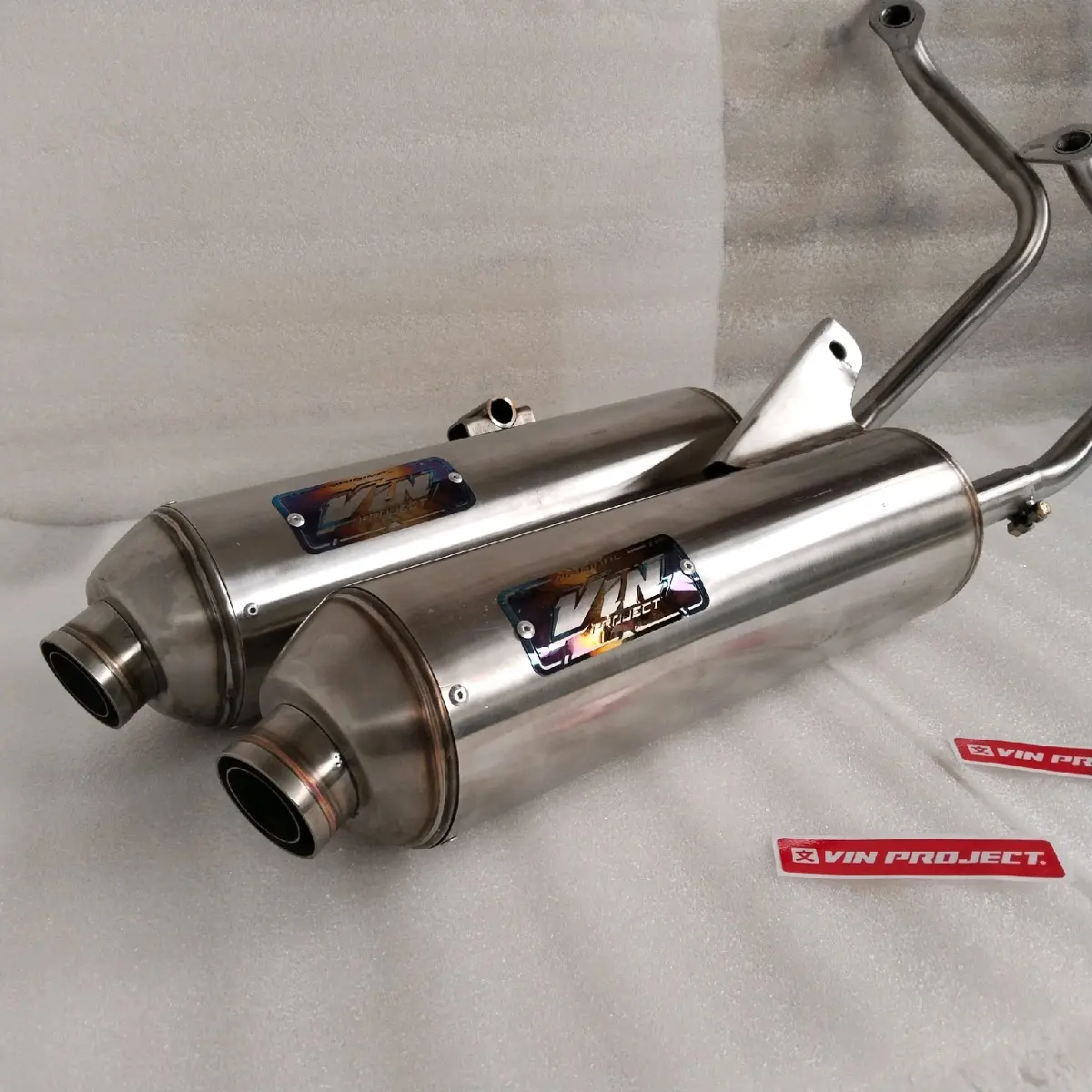 Knalpot standar racing full stanlis Moncong Shijiro Siroji Original Vin Project fullsistem beat scoopy vario 125/150 nmax aerox mio all matic suara bass adem Aksesoris Besi Kendaraan