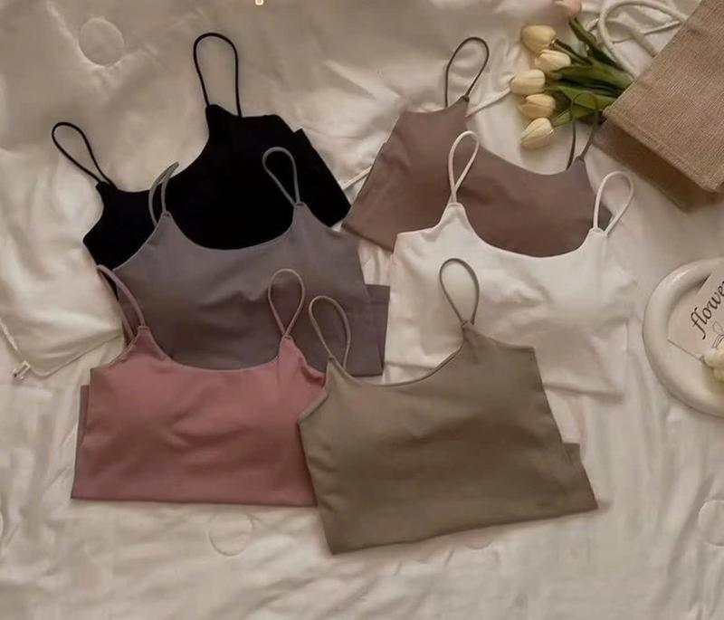 Combo 2 áo Bra hai dây B15 với chất liệu cotton mềm mai co giãn đàn hồi tốt giúp chị em tự tin thoải mái vận động trong những ngày hè( shop có  ban lẻ 1 áo chon màu )