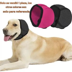 Cubierta para orejas de perro de reducción de ruido profesional, diseño transpirable de algodón de memoria, adecuada para cachorros y adultos, ideal para tormentas de lluvia, natación o visitas al veterinario