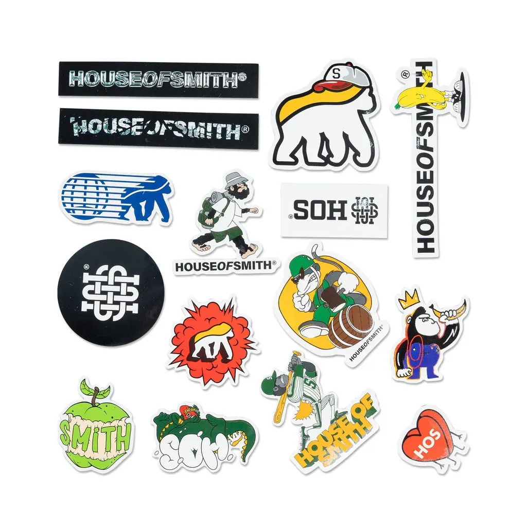 House of Smith PKU Sticker - New Smith Sticker Pack #2 (1 Pack = 15 pcs sticker)