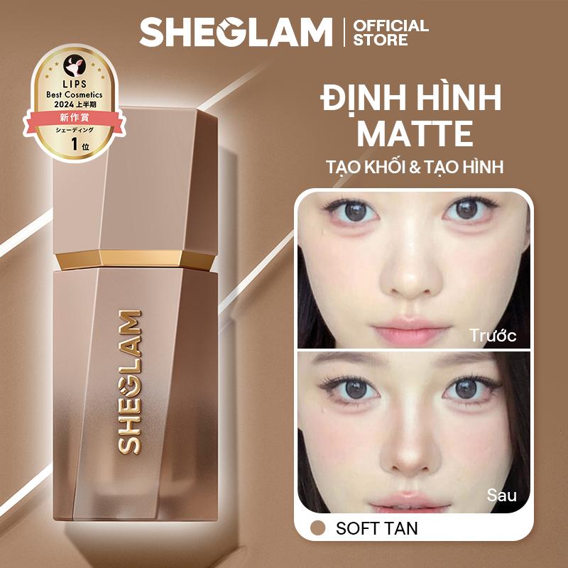 Kem Tạo Khối Dạng Lỏng SHEGLAM Liquid Contour Hiệu Ứng Lì, Lên Màu Chuẩn, Tự Nhiên, Lâu Trôi, Trang Điểm Định Hình Khuôn Mặt