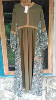 Product Review of VANVEN - Kaila Dress Gamis 2025 Model Baru Elegan Simple Baju Gamis Lebaran 2025 Idul Fitri Remaja Aesthetic Airflow Crinkle from L**i 1