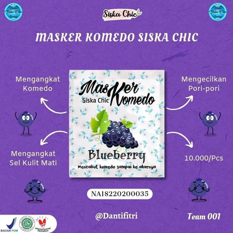 Masker Komedo Siska Chic || bisa COD || gratis ongkir ke Seluruh Indonesia Hidung 5