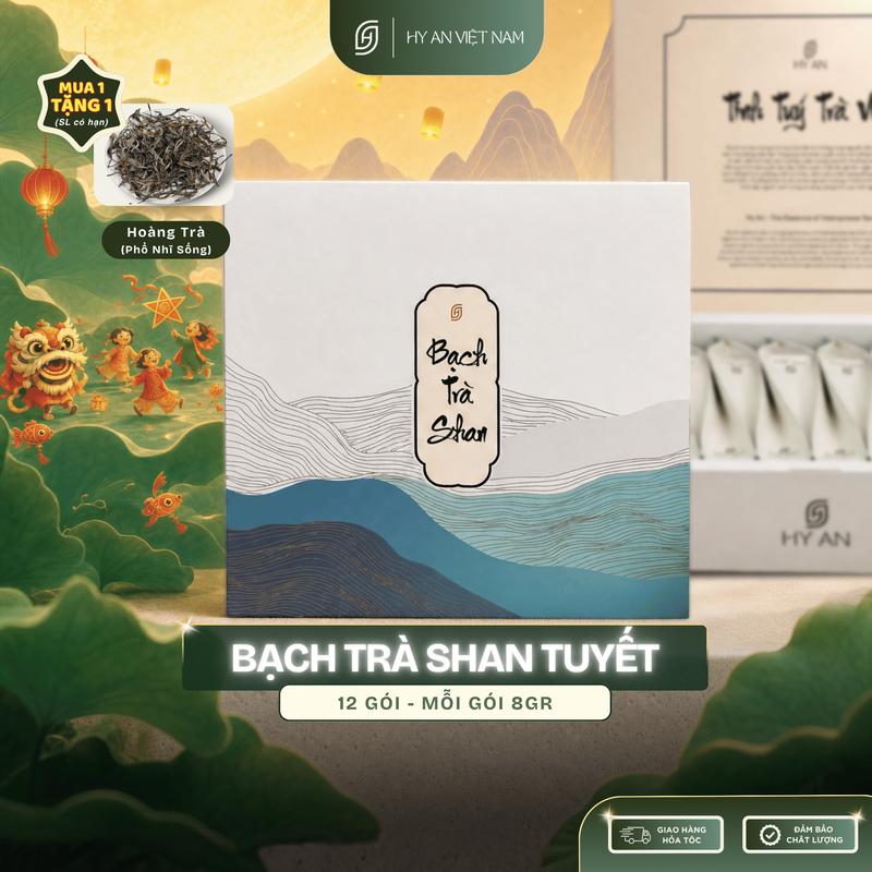 Bạch Trà Shan Tuyết Hà Giang - Trà Shan Tuyết Vụ Xuân Đặc Sản - Hộp 96gr -