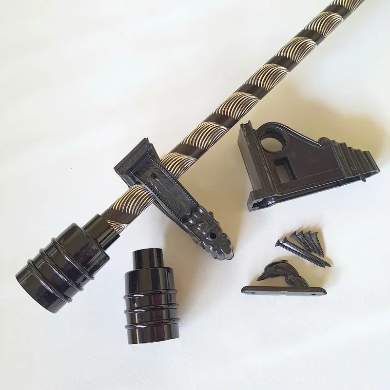 Batang Besi Gorden Full Set Rell Gorden Mewah Ukuran 50cm - 2 Meter Model Minimalis 2