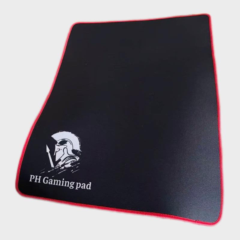 PH Gaming Pad - Lót Chuột Gaming , Bề Mặt Vải Cao Cấp, Chuột Di Chuyển Chính Xác, Phù Hợp Game Thủ & Văn Phòng, Đen Phối Viền Đỏ
