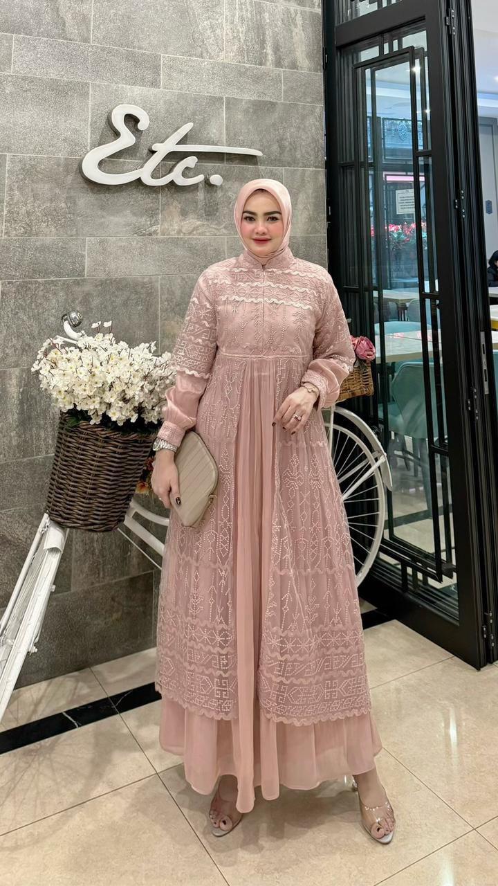 Product Introduction of gamis lebaran ziva dress terbaru original 6