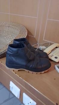 Product Review of Sepatu Boot Safety Kulit Asli Pria Bikers Tiktok Shop STG-SFT Boots Karet from a**r 1
