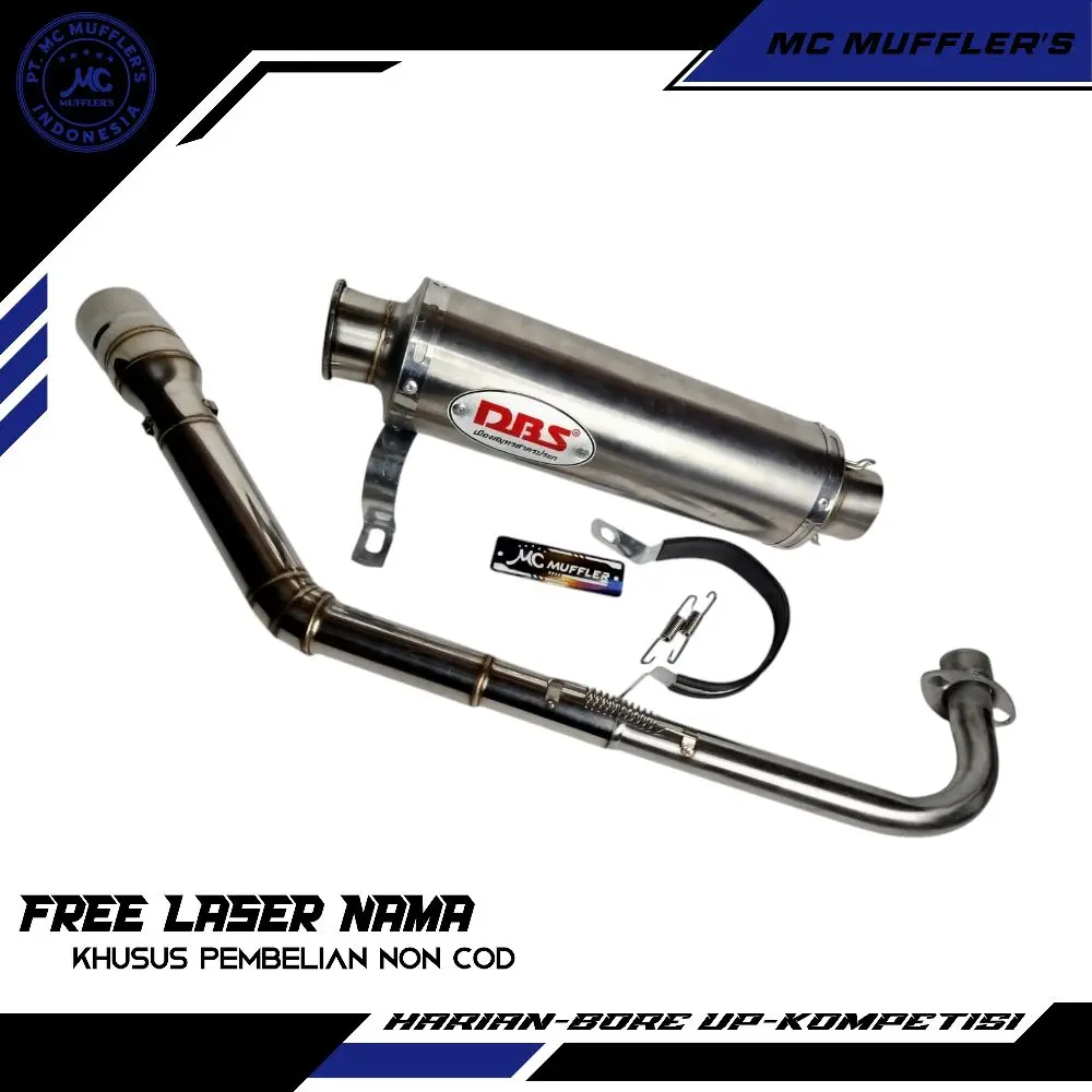 Knalpot DBS Thailand untuk motor bebek revo/jupiter/grand/c75/kharisma racing z