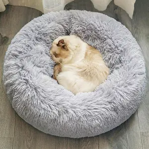 kasur kucing dan anjing bentuk bundar (50x50) super lembut serta menghangatkan
