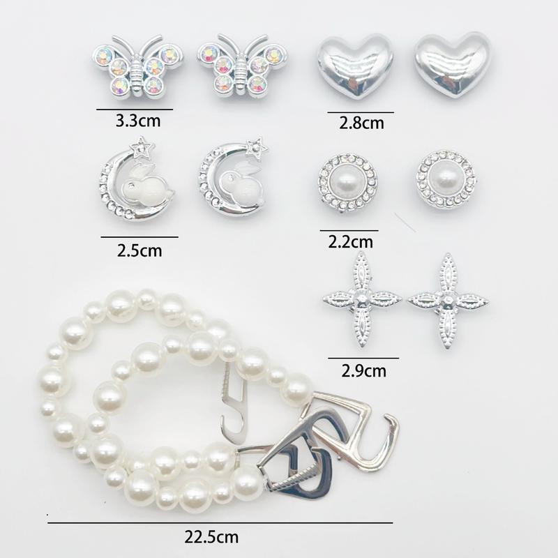 Nút Khóa / Nút Chặn Giày, Jibbitx, Thời Trang Quyến Rũ, Thiết Kế Sáng Tạo, Hoạt Hình Dễ Thương, Họa Tiết Đầy Màu Sắc, Thích Hợp Để Tự Làm Giày 3