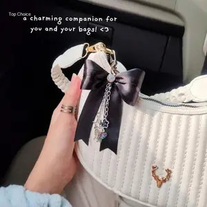 COD Coquette Bag Charm Bow Korea Pink Aesthetic Keychain Bandolan Tas Pita Ribbon Wanita Cocok Untuk Tas Dompet Kunci Dan Hadiah | Kekinian