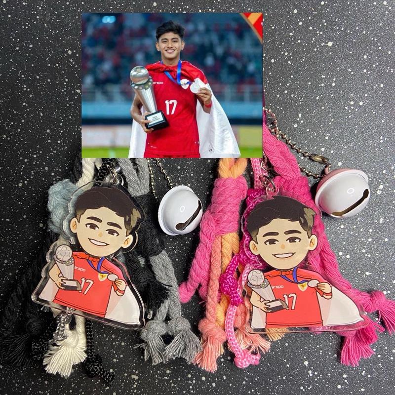 Keychain Chibi Timnas U20/ Keychain Chibi Timnas Indonesia/Gantungan Kunci Timnas Indonesia/Chibi Charm Bagcharm Timnas Indonesia/ Chibi Timnas Indonesia/ Keychain Timnas Indonesia 1