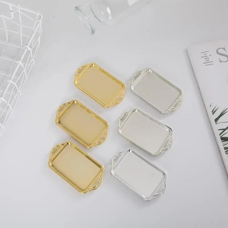 5pcs cổ điển nhựa cupcake phục vụ khay hình chữ nhật không trượt bánh tráng…