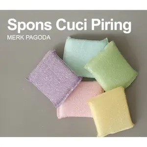 [ PONCIL ] SPON KECIL CUCI PIRING SPONS SPONGE BUSA CUCI PIRING WARNA WARNI