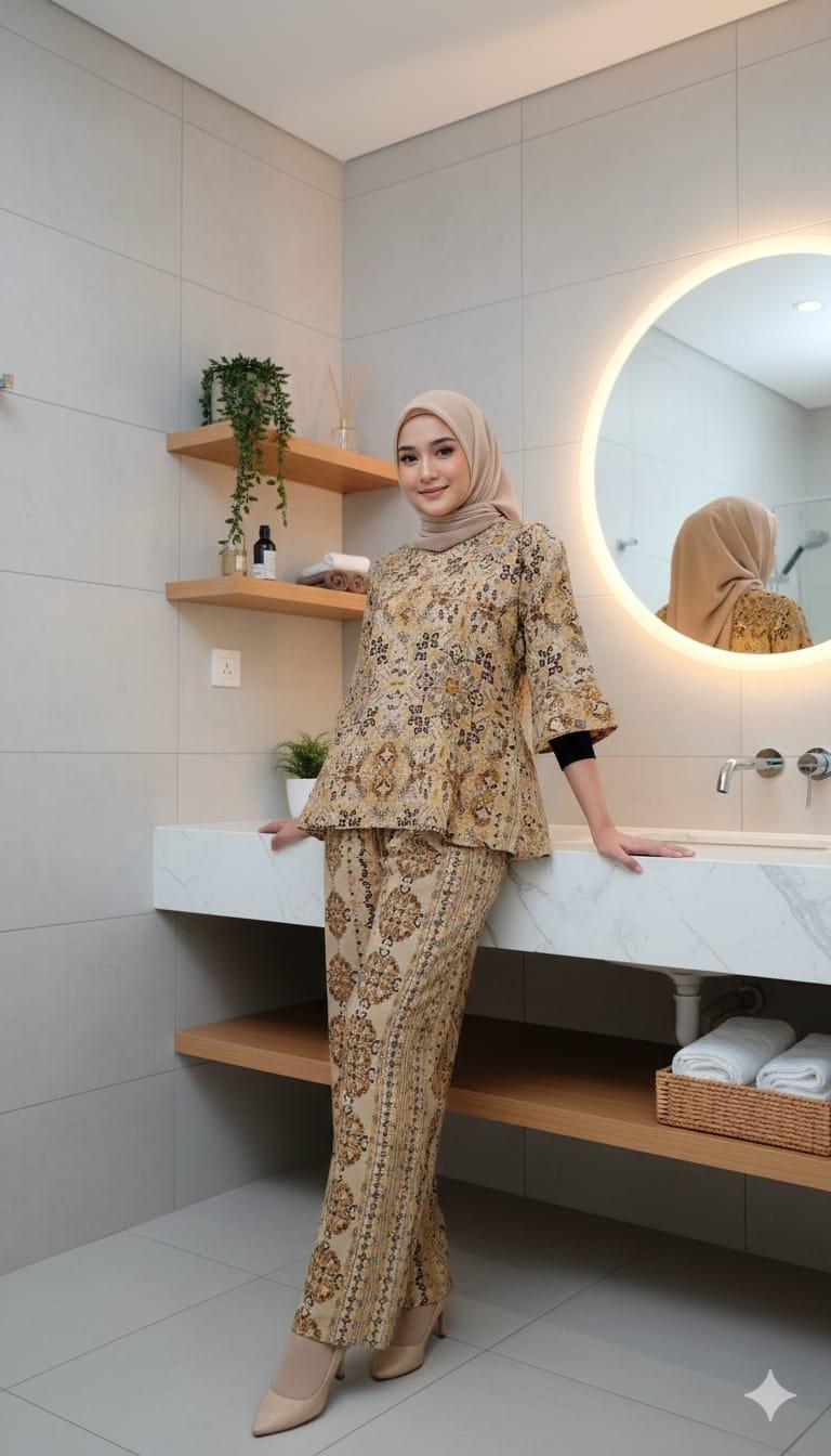 One set Keisya Lengan 7/8 Bahan Rayon premium Setelan Kekinian Terbaru