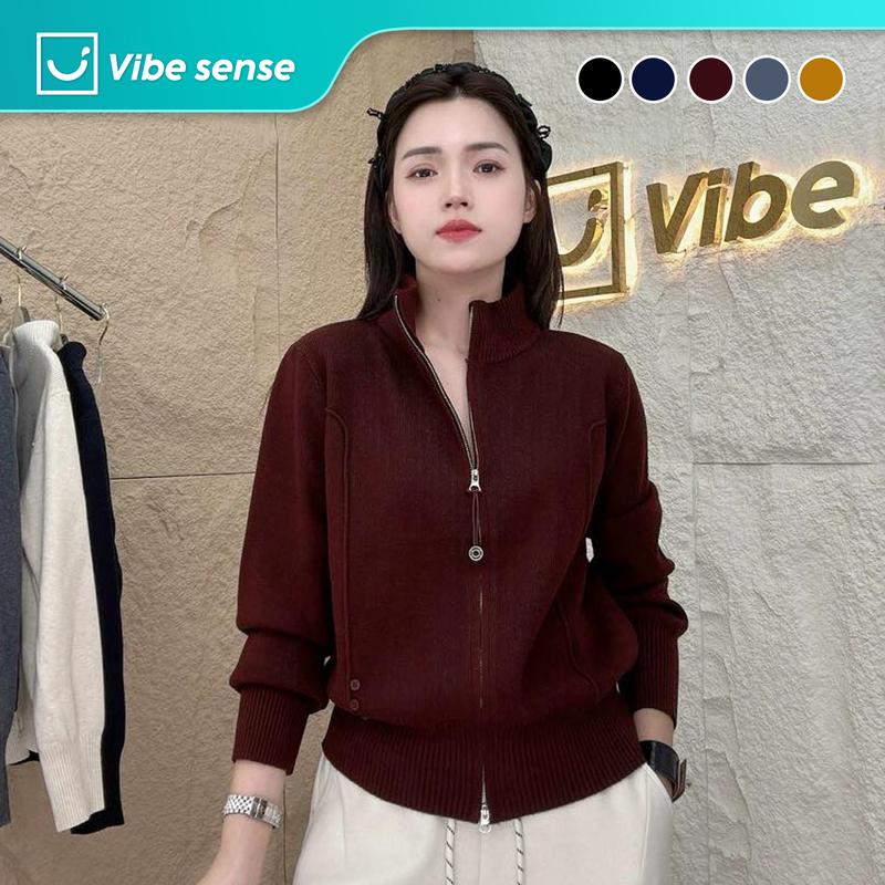 Áo len cao cổ kéo khoá VBA048 - áo len dài tay kéo khoá gấu bo gọn mềm mịn thời trang. Phù hợp đi chơi hay đi làm đều đẹp
