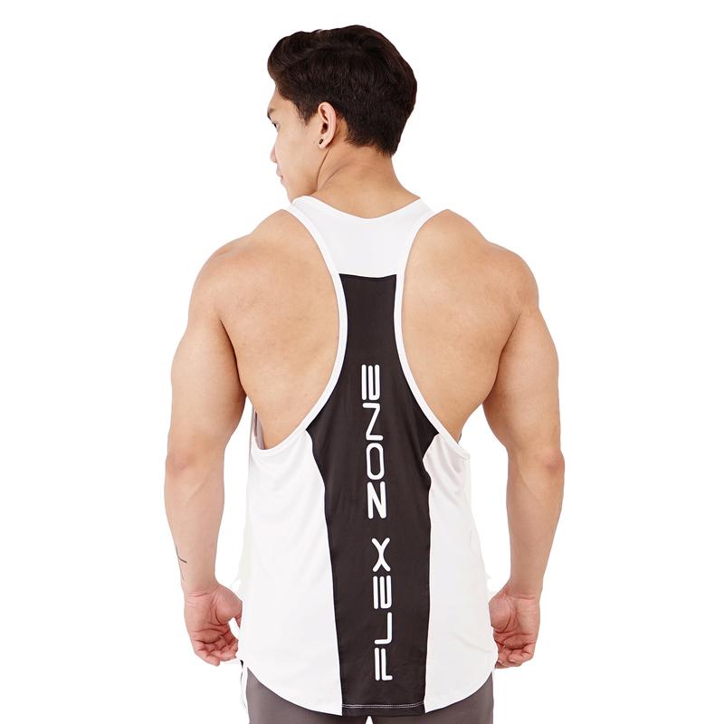 FLEXZONE Singlet - White - for Gym Running Jogging Sport FSS-021PT outdoor 1