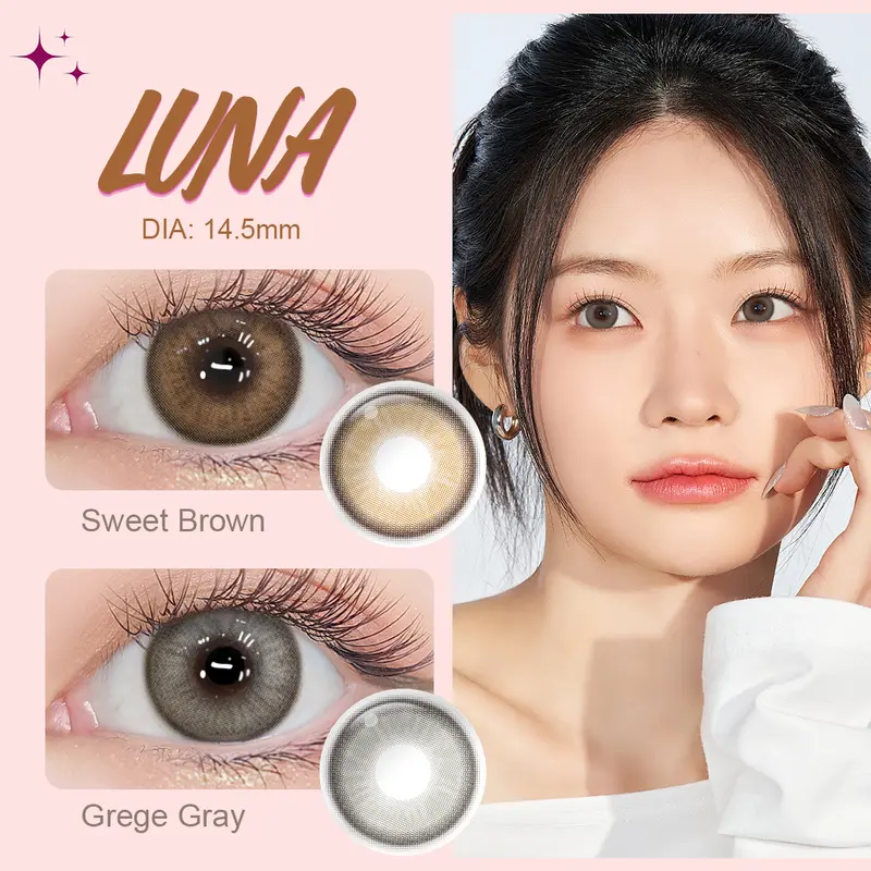 [COD&HOT] Magister Big Eye Softlens  (0.00 s/d -6.00) Super Softlens Paket Komplit Lensa Kontak 14.0-14.5mm Softlens Grey Softlens Brown Soflens Murah Membuat Mata Lebih Besa Contact   soft lens minus 3