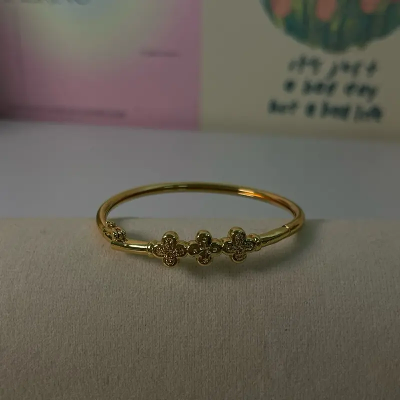 Gelang anak anti karat diameter 4,3cm-5cm Gold Bracelets Pengait 4