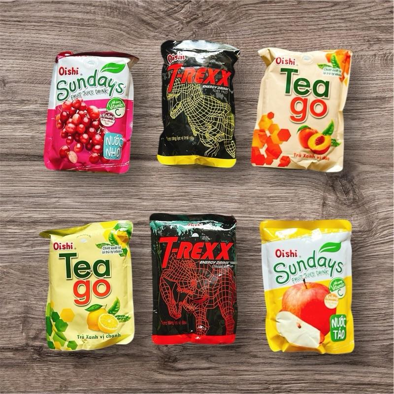 Xé trên live Sét nc hoa quả OISHI 10 gói 6 vị( nho, chanh, tao,dâu,đào, hoa quả) bắt cặp,nv, dọn bàn