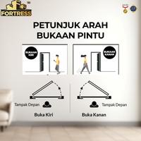 Gambar PINTU BAJA FORTRESS TYPE PRIME 90 BLACK SERIES - LUAR  JABODETABEK - 90.03, Palembang dari Fortress Pintu Baja Kab. Tangerang 5 Tokopedia