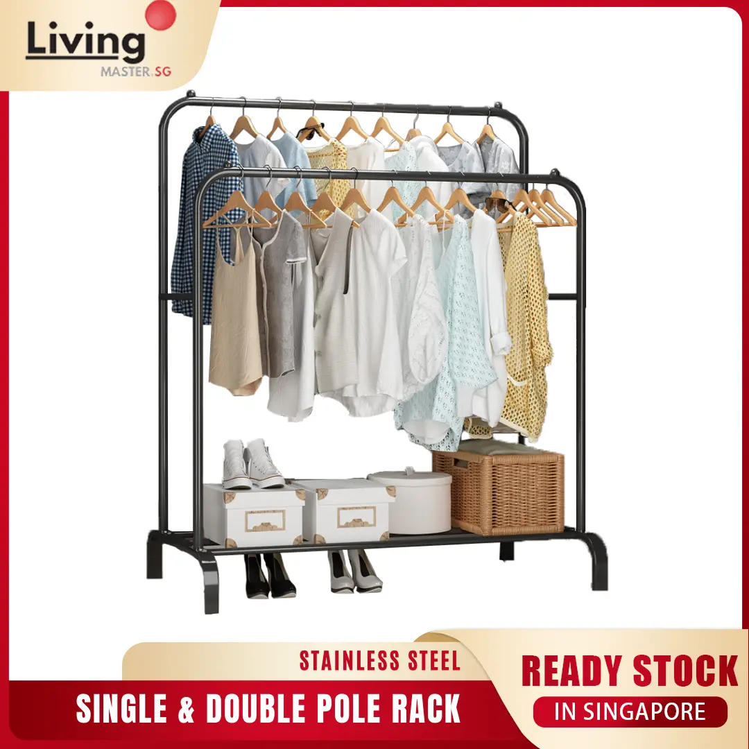 Metal Clothes Rack Drying Hanging /Laundry Hanger Shelves