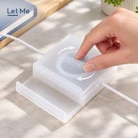 Gambar Let Me Transparant Rotate Mini Cable Organizer Box - Tempat Penyimpanan Kabel Kotak Charger Headset Mini Transparant Dapat Berputar Portable LM-AGB2100 dari Letme Home Living Kab. Tangerang 3 Tokopedia