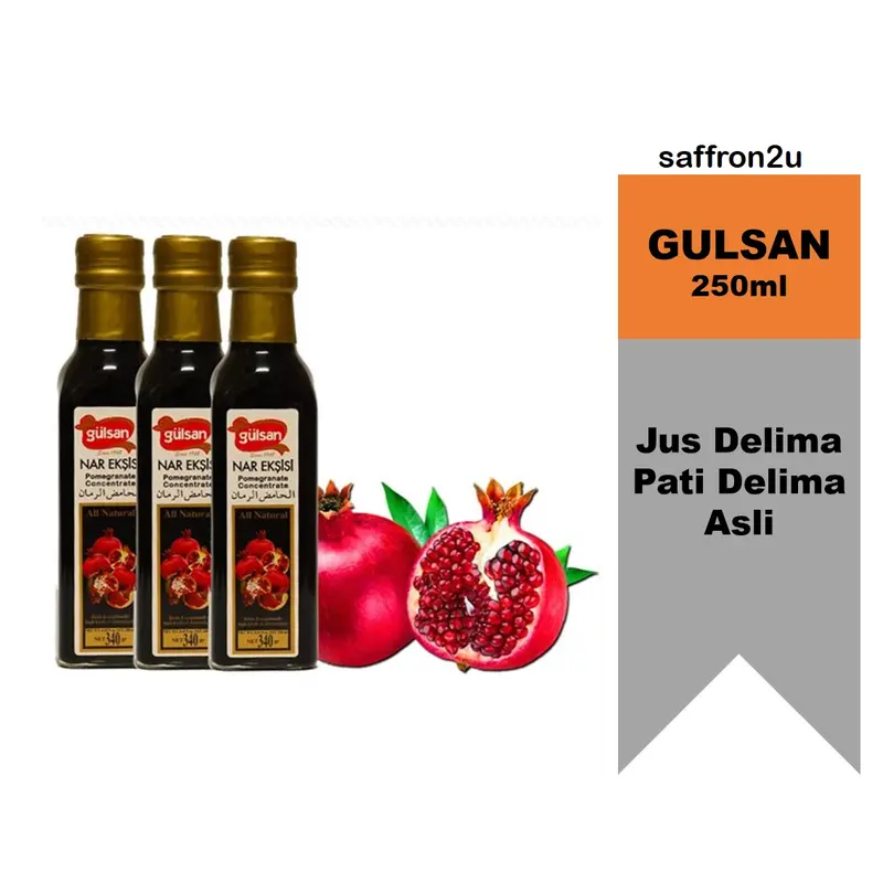 Gulsan Api Gulsan Pati Delima Pure Pomegranate 250ml - TikTok Shop Malaysia