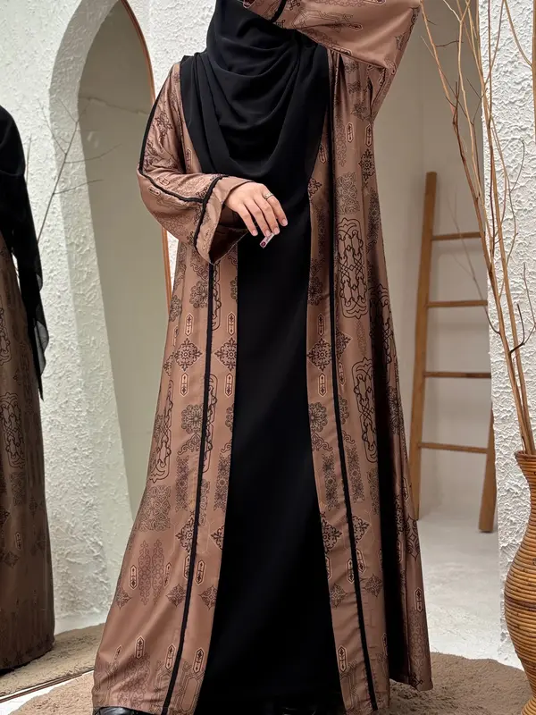 Dmd Apparel - Abaya Raudah armaniesilk kombinasi marbela silk Gamis Cantik Lebaran Simple 6