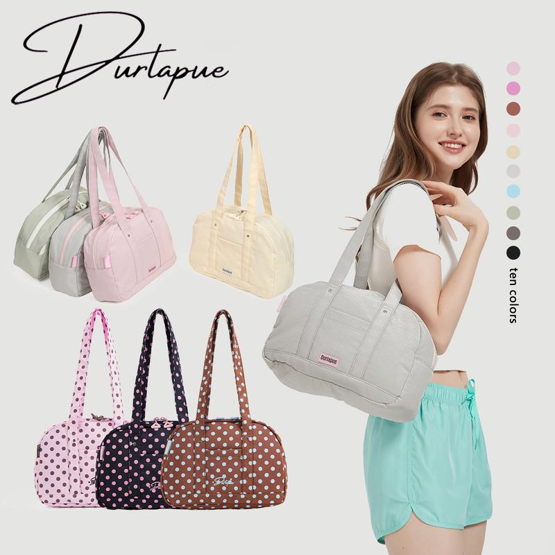 [Durlapue]Túi Đeo Vai Thể Thao, Chất Liệu Vải Bố Thường Ngày Màu Trơn Nhẹ, Dung Tích Lưu Trữ Dung Tích Lớn, Túi Xách, Chống Nước, Chất Liệu Dù
