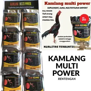 Jamu ayam Kamlang Multi Power satu renteng