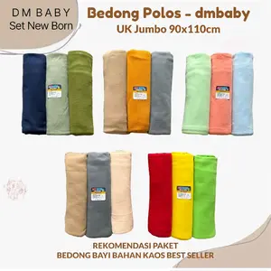 3 PCS Bedong Bayi Seri Kunyit Uk Jumbo 90 x 110cm New Born Newborn Parsel Bedong Halus Lembut Tebal Jumbo Bedong dmbaby