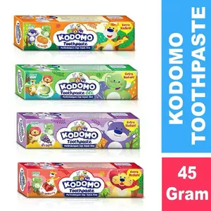 KODOMO PASTA GIGI / Toothpaste 45g , Strawbeery , Melon , Grape & Orange , Mix Berry