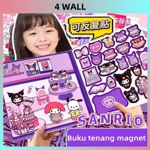 【COD】 Buku DIY Kreatifitas MAGNET Magnetic Sticker Book Quite Busy Book Hadiah Anak AJW Spesial