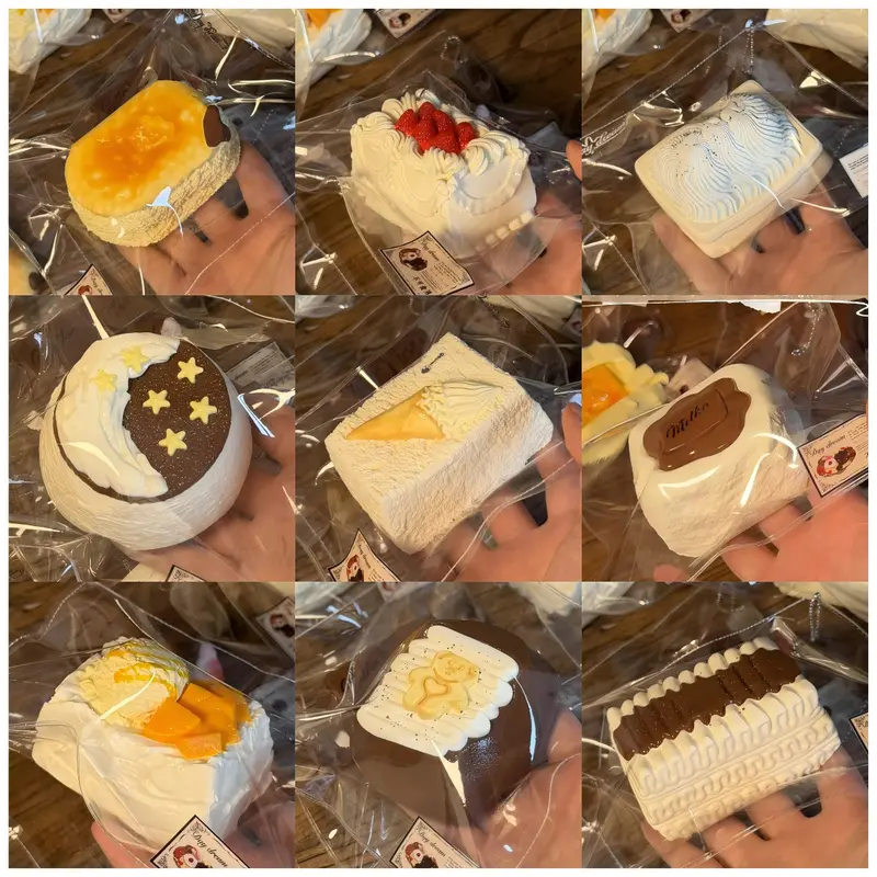 Zulala 1-36 ケーキ型 スクイーズおもちゃ ストレス解消用おもちゃ