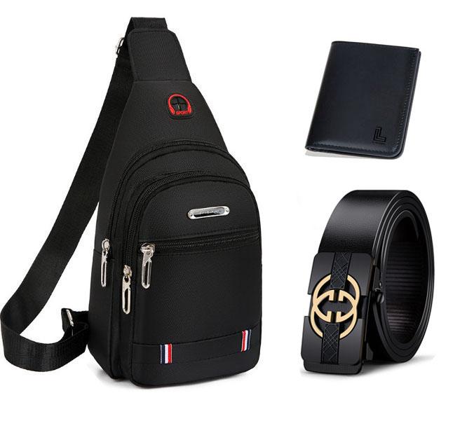  Combo Nhiều Món Túi đeo chéo nam có lỗ  luồn dây tai nghe Tặng mũ lưỡi trai Canvas Bag Ngọc 
