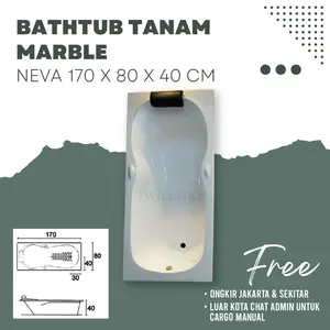 Bathtub Neva Marble Afur Kuningan Free Ongkir Jabodetabek