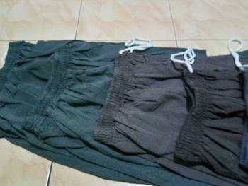 Product Review of 100k Dpt 5Pcs Celana Kanvas Semi Jeans Kolor Harian Santai Abu Cargo Karet Melar Nyaman Lembut Casual Pria from _**_ 3