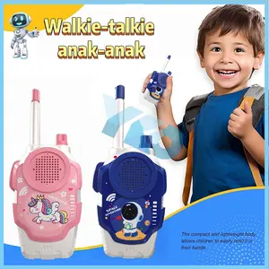 YKO Children's Wireless Walkie Talkie Long Distance 300 Meters Educational Toy Telephone 2pcs Kids Gift