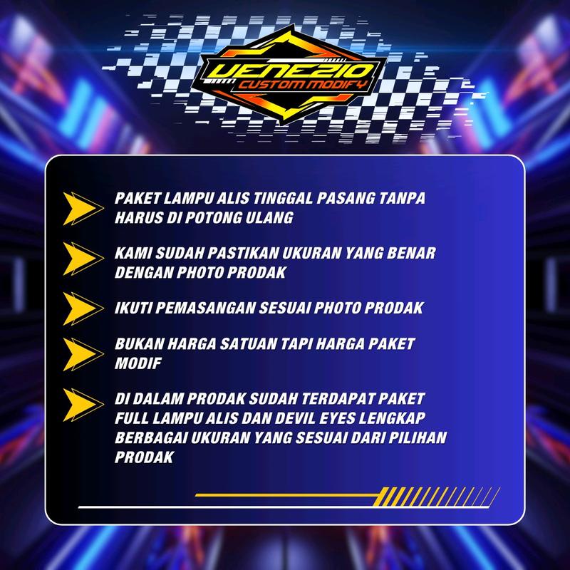SEPASANG LAMPU ALIS VARIO TECHNO 125 KANAN KIRI LAMPU VARIASI MOTOR LED DRL Motorcycle 3