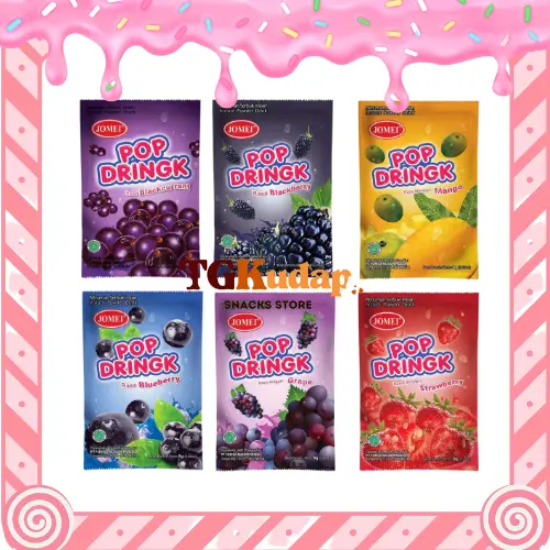 40pkt Jomei Pop Dringk Powder Drink with Straw [TGKudap] - TikTok Shop ...