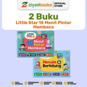 (ISI 2 BUKU) - Buku Belajar Membaca Anak - Little Star 15 Menit Pintar Membaca Tanpa Dieja Metode Montessori Hijau