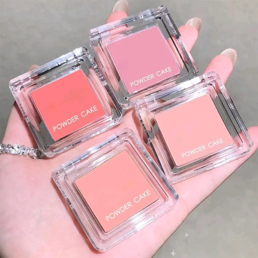 BLUSH ON PALLETE BLUSHER POWDER CAKE / PERONA PIPI TAHAN LAMA 4 WARNA MACARONS L_9I