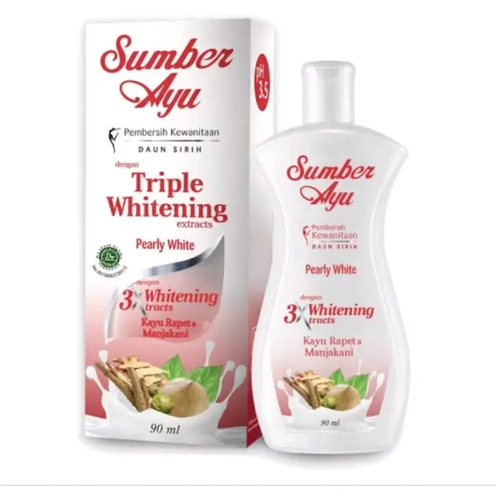SARI AYU Manjakani Seret Triple Whitening Clear White Triple Whitening Pearly Sumber Ayu Feminine Hygiene Wash Daun Sabun Sirih Pembersih Kewanitaan Sari Ayu Manjakani Seret Membersihkan Perawatan Extract Keputihan Box 1