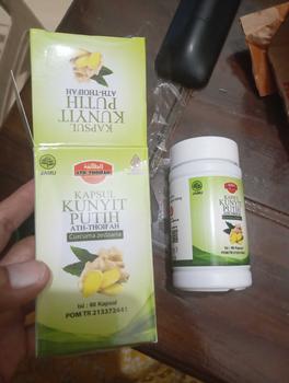 Product Review of Kapsul Ekstrak Kunyit (Kunir) Putih Ath-Thoifah Original BPOM | Herbal Terapi Kanker Tumor Miom Kista Vertigo Dll from i**n d** h**m 0
