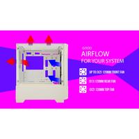 Gambar CASING CUBE GAMING LEORIC Mesh - Mid Tower mATX Tempered Case dari Techno Computer Bali Kota Denpasar 4 Tokopedia