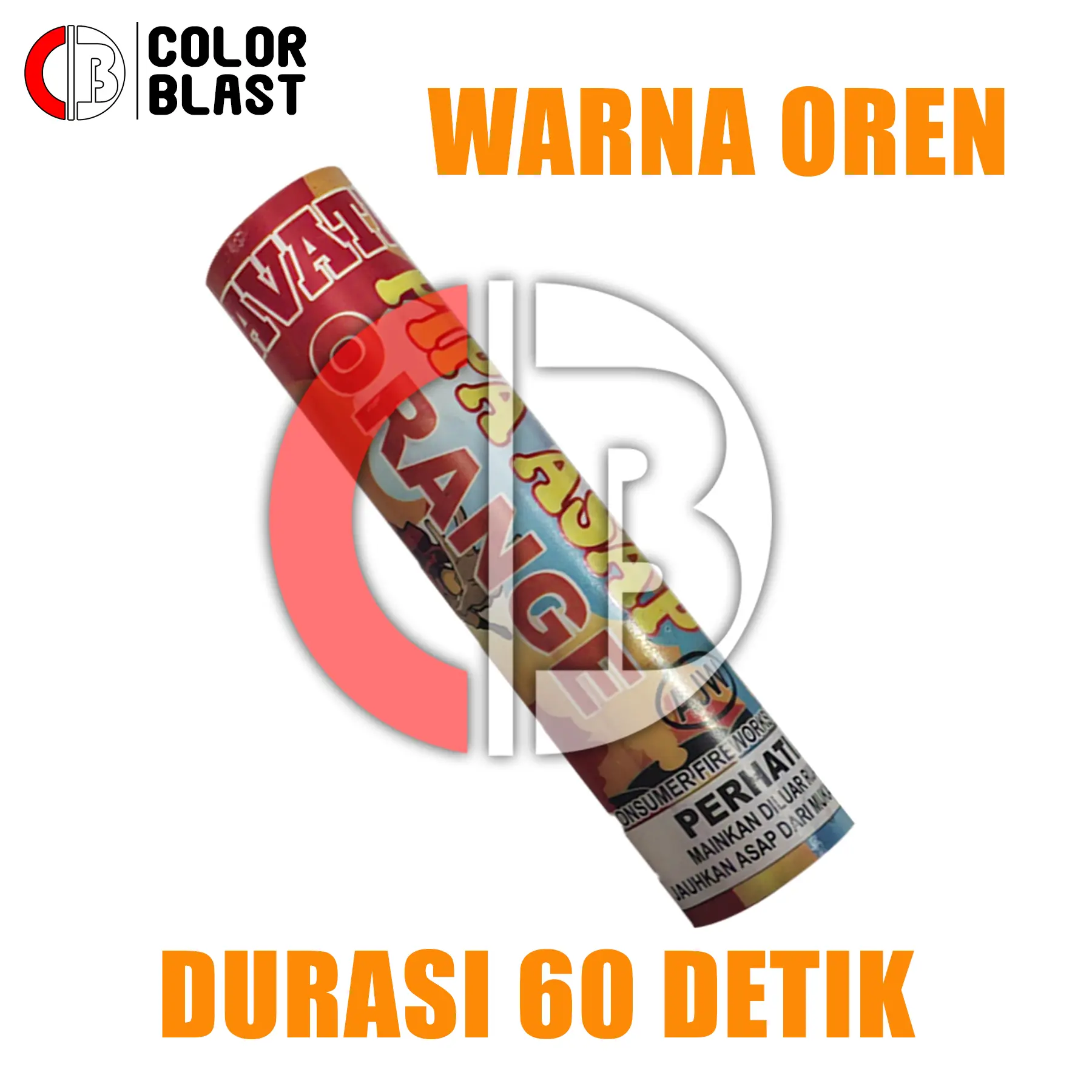 Pipa Warna Warni 60Detik / 1Pcs Warna OREN